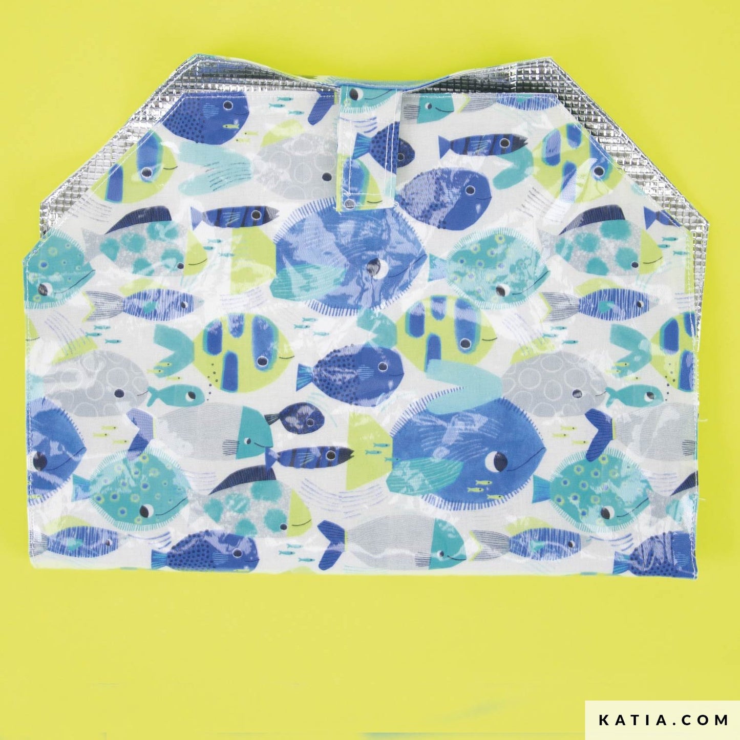Tela laminada TROPICAL NEON SEA de KATIA