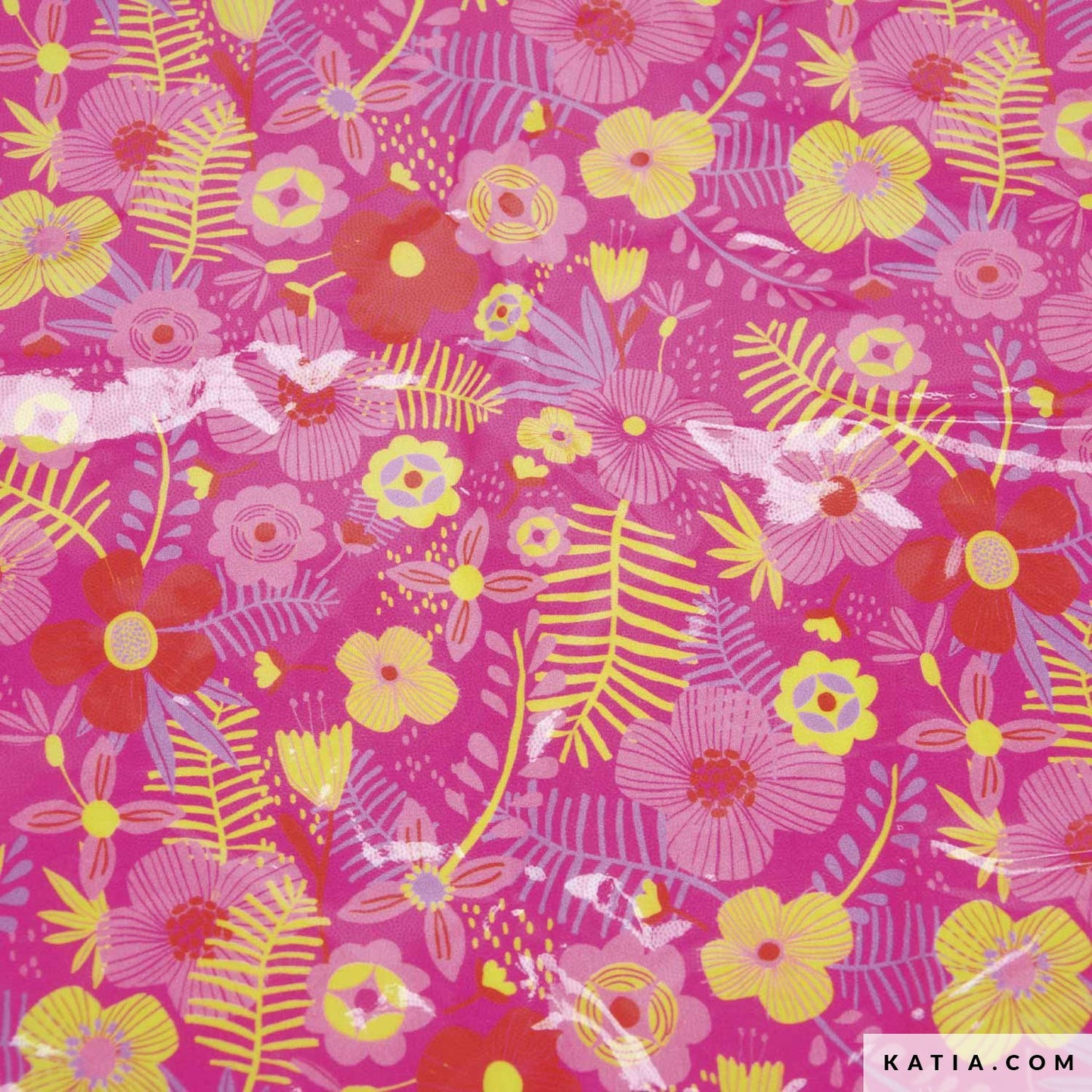 Tela laminada TROPICAL FUCHSIA de KATIA