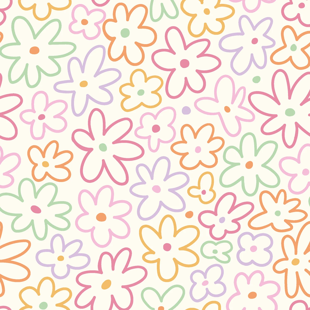Teixit poplin FLOWERS