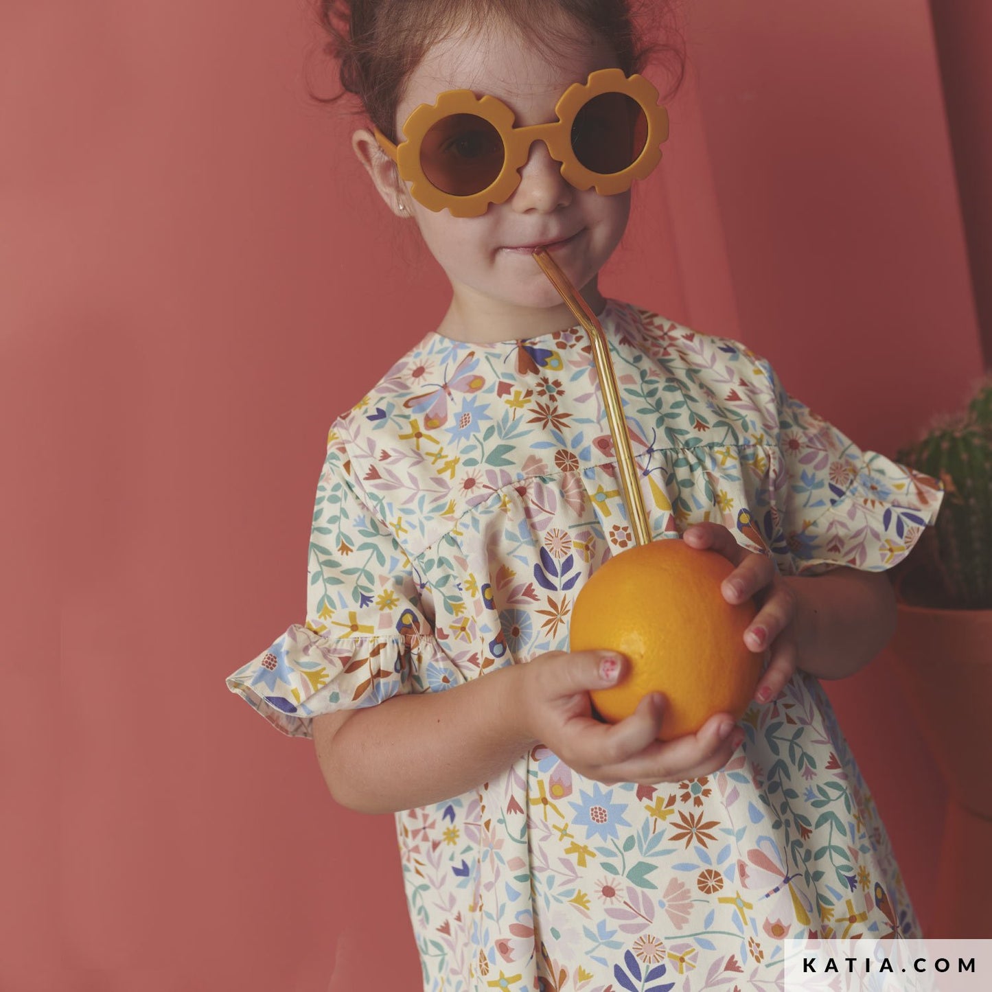 Tela poplin MOSAIC BUTTERFLIES de KATIA