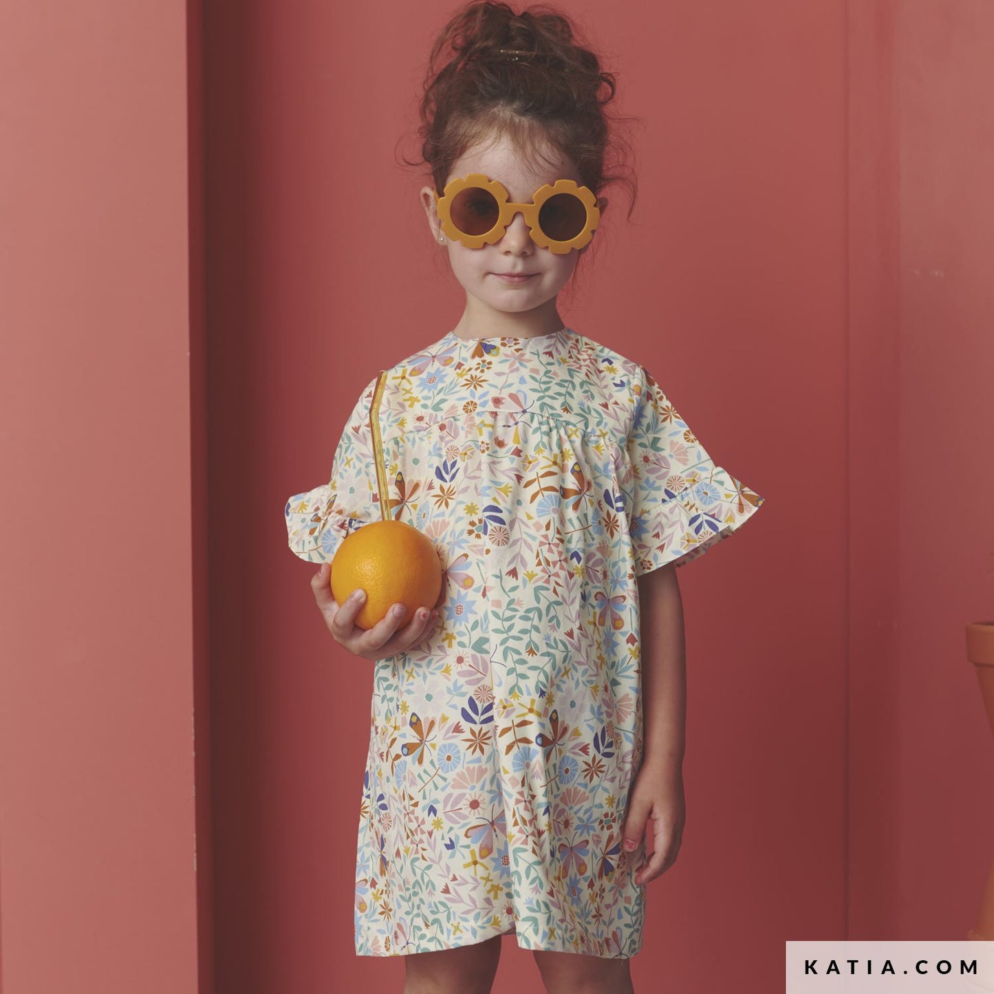 Tela poplin MOSAIC BUTTERFLIES de KATIA
