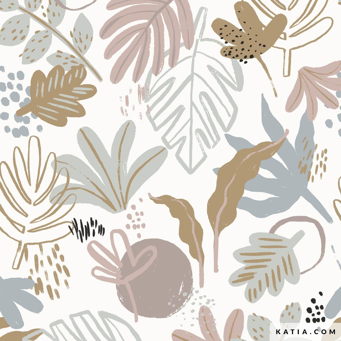 Tela SUMMER SWEAT RUSTIC FOLIAGE de KATIA