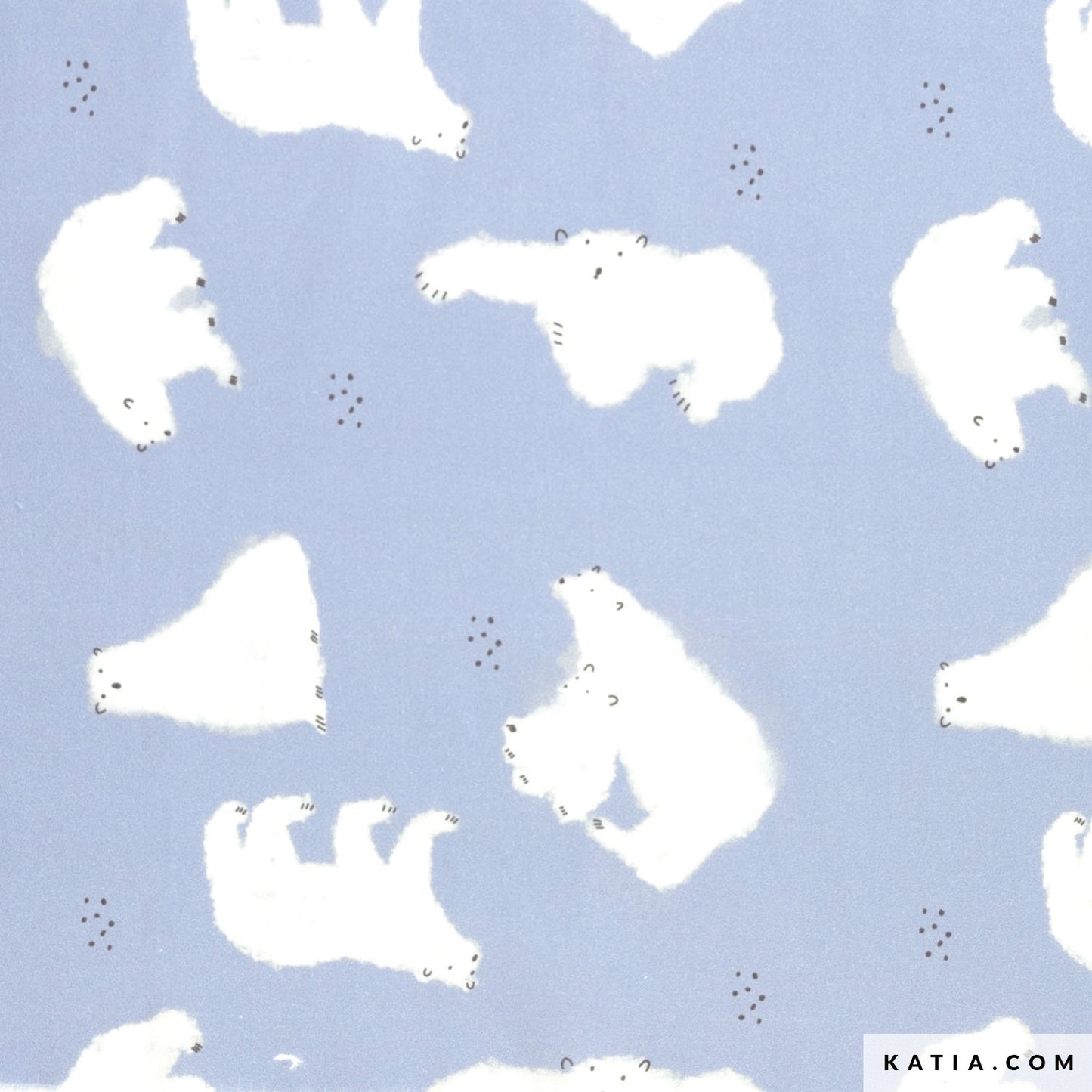 Tela poplin POLAR BEARS de KATIA