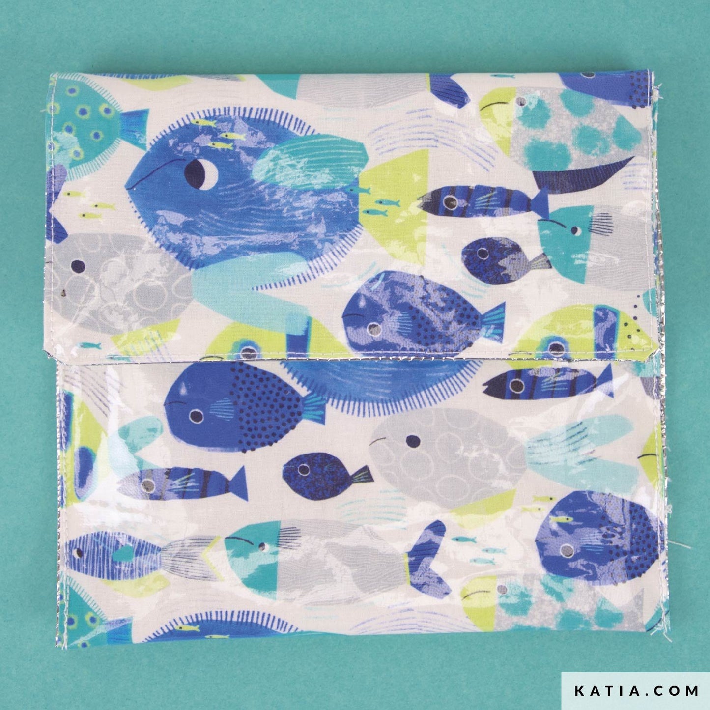 Tela laminada TROPICAL NEON SEA de KATIA