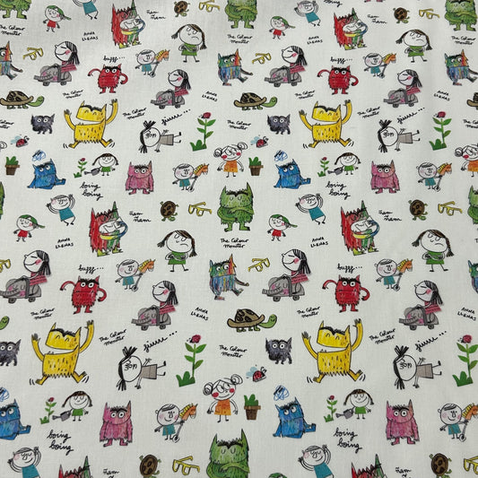 Tela patchwork MONSTRUO DE COLORES