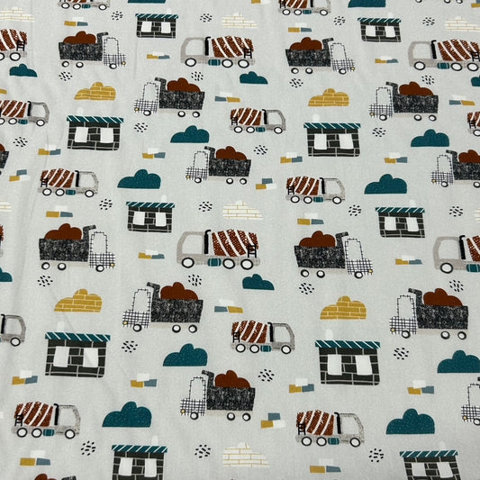 Tela patchwork CAMIONES