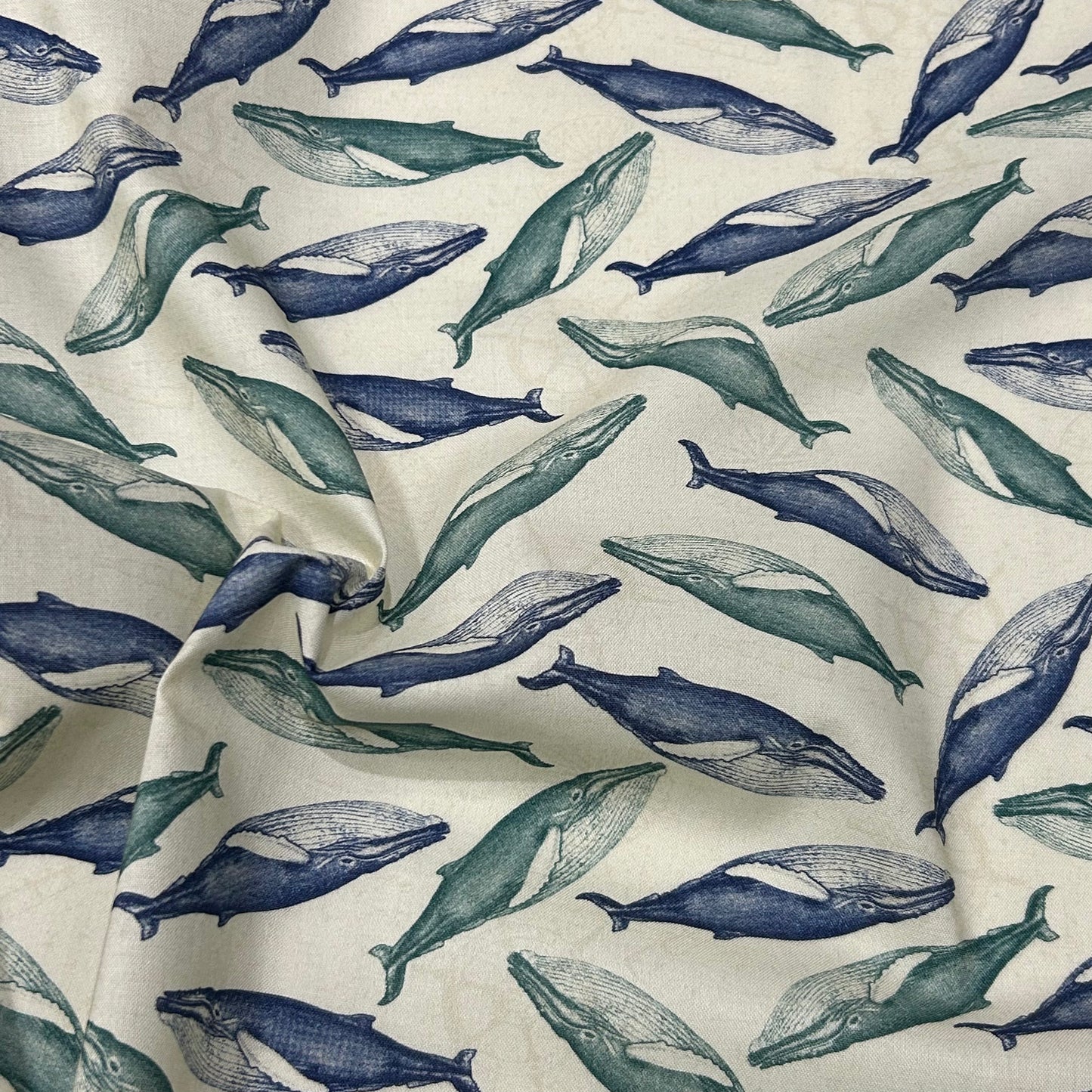 Tela patchwork de BALENAS