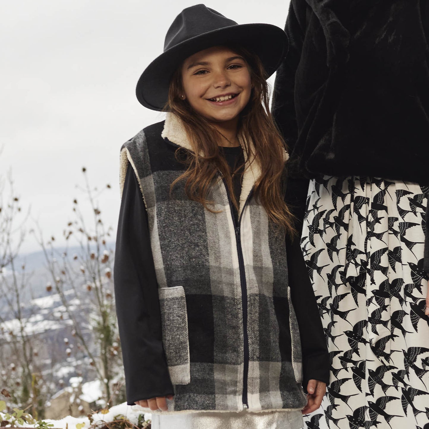 Teixit de franel·la PLAID IRISH FLANNEL negre