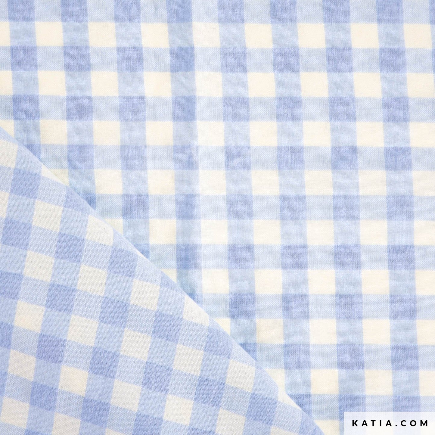 Tejido VICHY GINGHAM BLUE&amp;YELLOW de KATIA