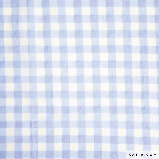 Tejido VICHY GINGHAM BLUE&amp;YELLOW de KATIA